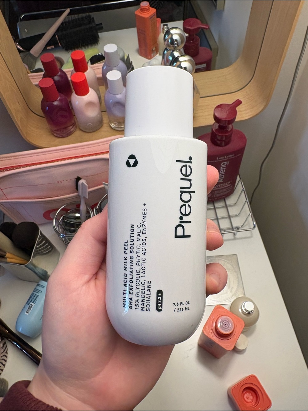 Prequel Multi-Acid Milk Peel Exfoliating Solution — White